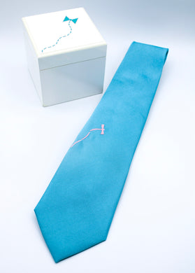 Teal Tie for Ovarian Cancer