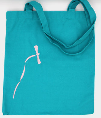 Teal Tote Bag for Ovarian Cancer